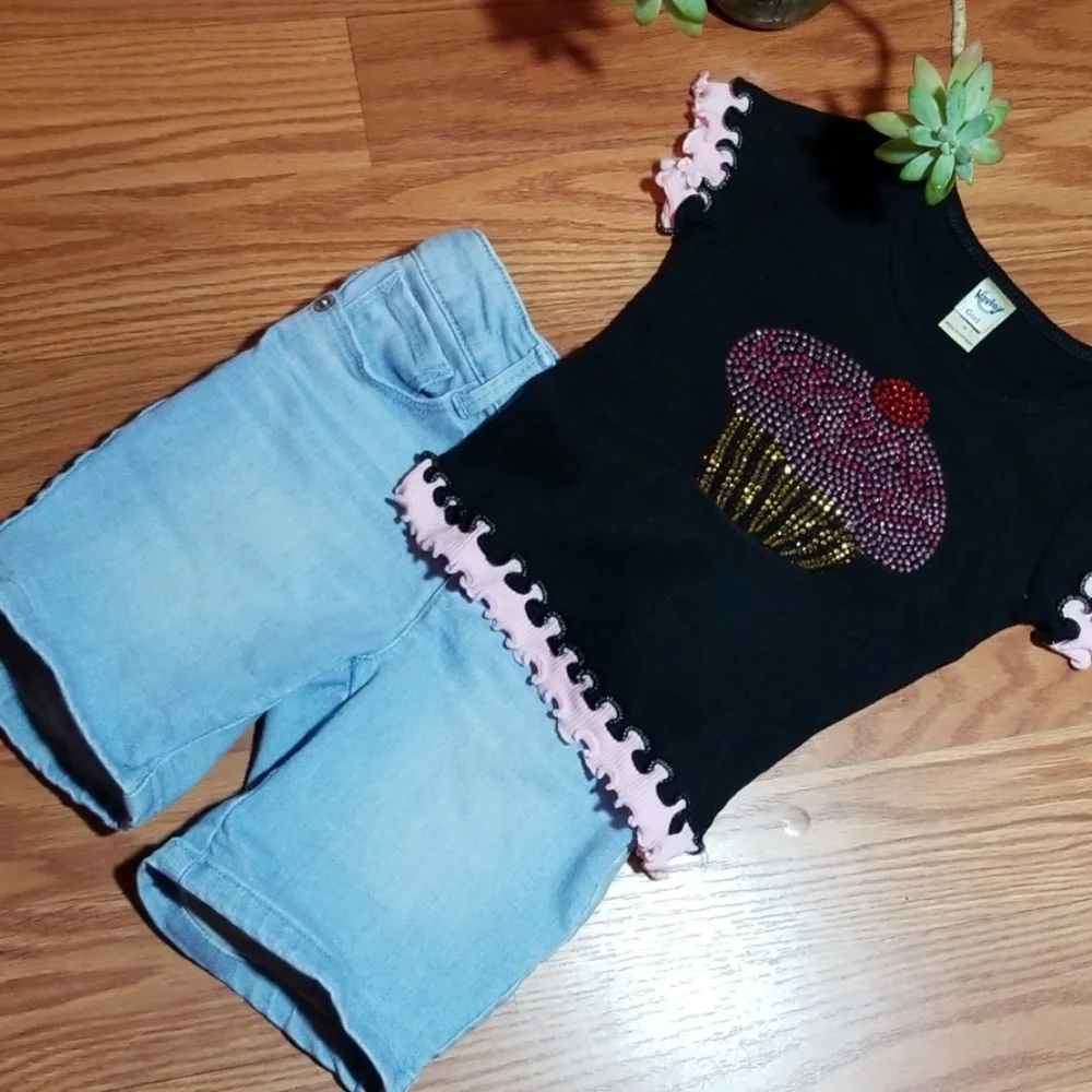 Gymboree shorts an cupcake‎ bling 4